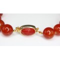 spectaculos colier de carnelian natural. " Scarabeu ". Italia